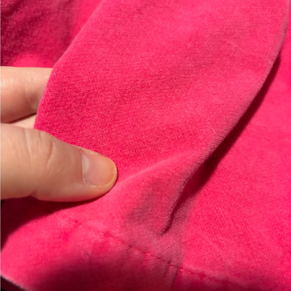 BABY GAP VINTAGE Bright Pink Velvet Toddler Dress Size 18M - Picture 5 of 8